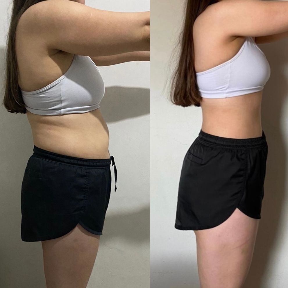After body transformation showing improved physique and results after training program